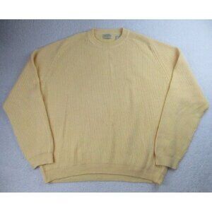 NWOT Vintage St‎ Johns Bay Sweater Mens XXL Beige Pullover Crewneck Ribbed 90s